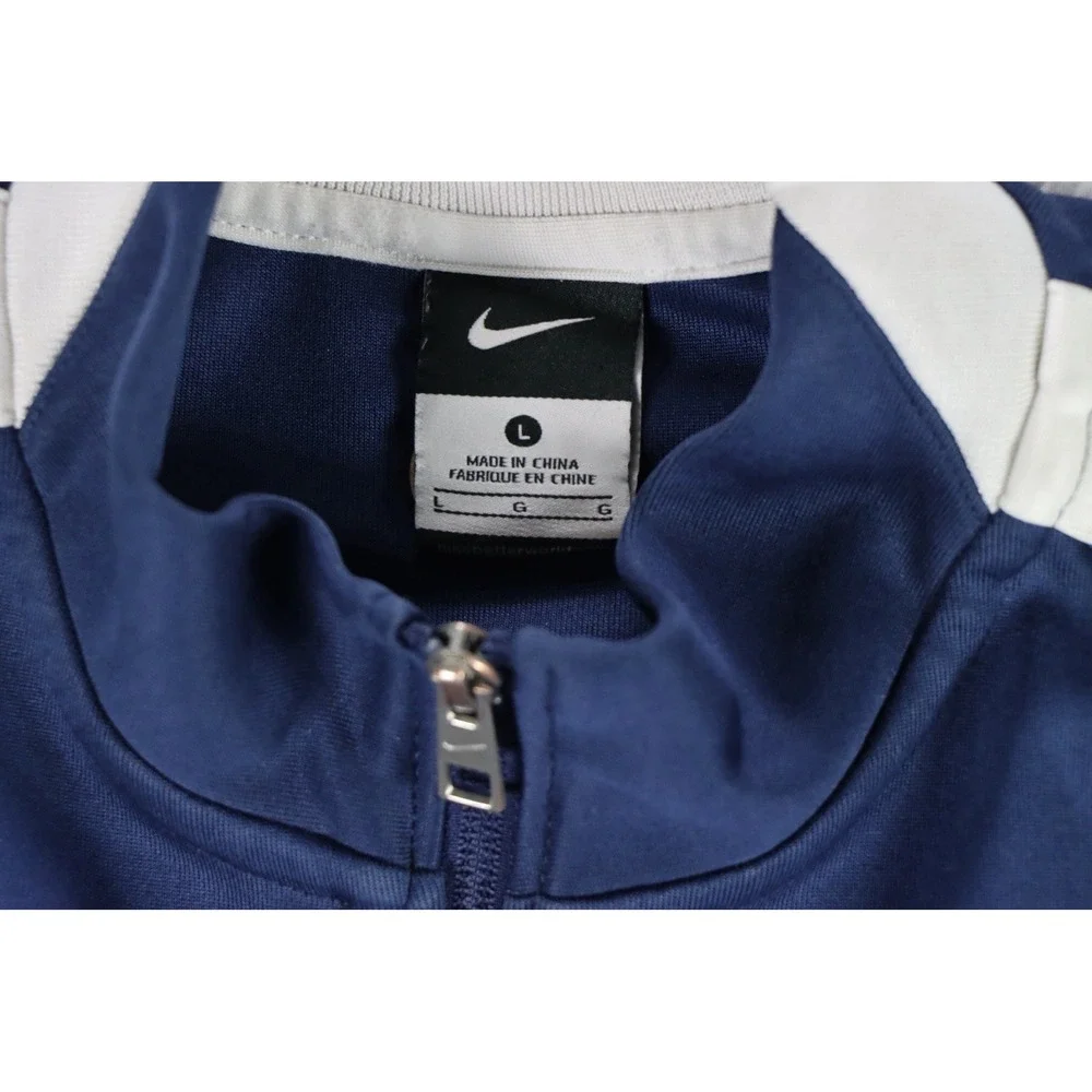 Nike France N98 Authentic Track Jacket Men's Large FFF Soccer Navy Blue